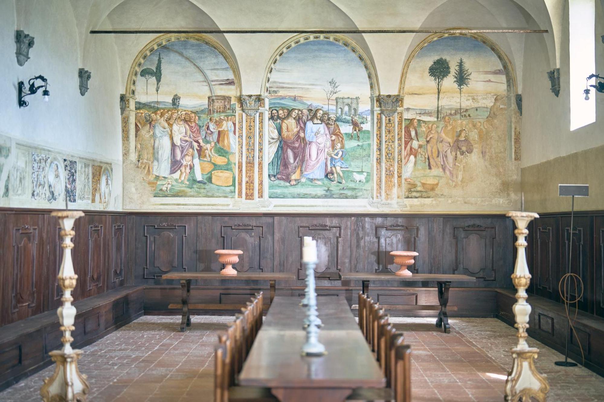 皮恩扎Monastero Sant'Anna In Camprena别墅 外观 照片